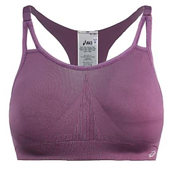 New ASICS Studio Curve Seamless Sports Bra Lilac Women's SIZE M - Picture 1 of 5